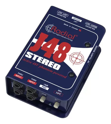 קופסת DI אקטיבי סטריאו Radial J48 Stereo