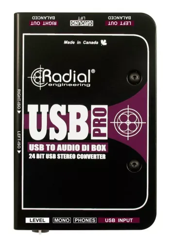קופסת DI מקצועי Radial USB Pro מחשב