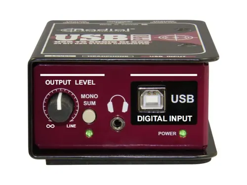 קופסת DI מקצועי Radial USB Pro מחשב