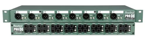 קופסת DI פאסיבי 8 ערוצים ''19 Radial ProD8