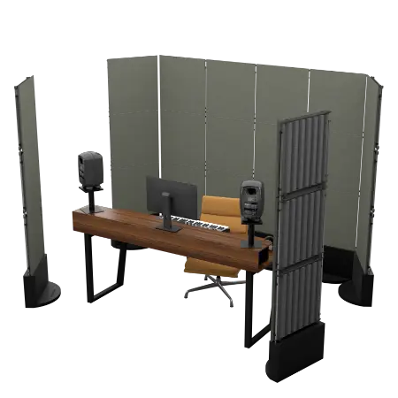 ערכת חדר בקרה נייד מודולרי (צבע אפור) Artnovion Mobile Producer Kit
