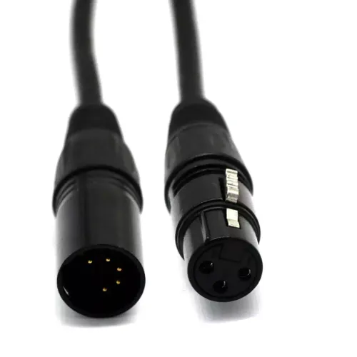 הופך 3 פין זכר ל 5 פין נקבה DMX אורך 1מטר