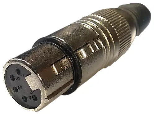 מחבר XLR נקבה 5 פין לכבל XR 027