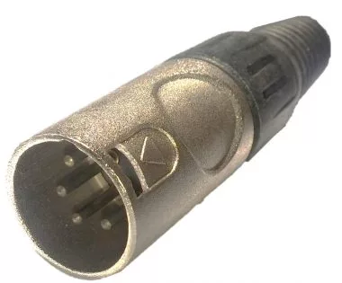 מחבר XLR זכר 4 פין לכבל XR 024
