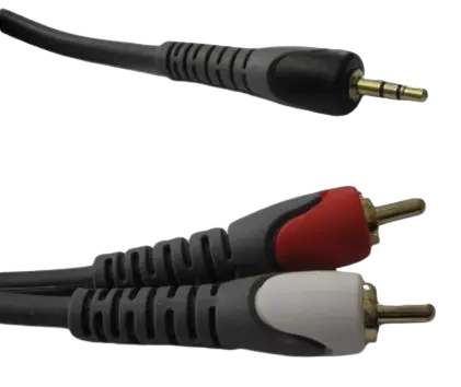 כבל PL mini stereo ל-RCA כפול 3מטר