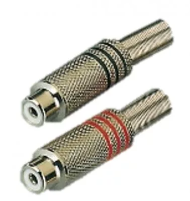 מחבר RCA נקבה ניקל לכבל באריזה M5015 / M019