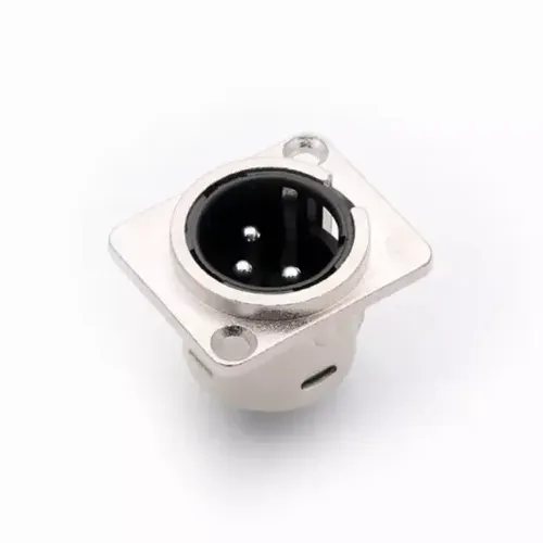 מחבר XLR שסי זכר מתכת XS016