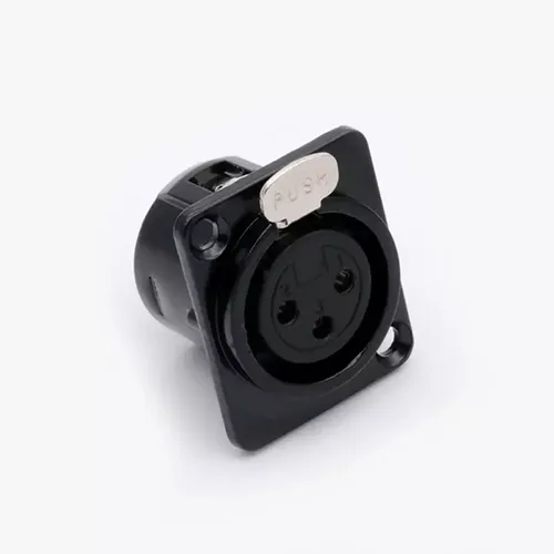 מחבר XLR שסי נקבה שחור XS019