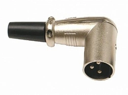 מחבר XLR זוויתי זכר לכבל X1052 / XQ032