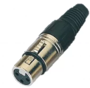 מחבר XLR נקבה 3 פין לכבל X1007 / XR009
