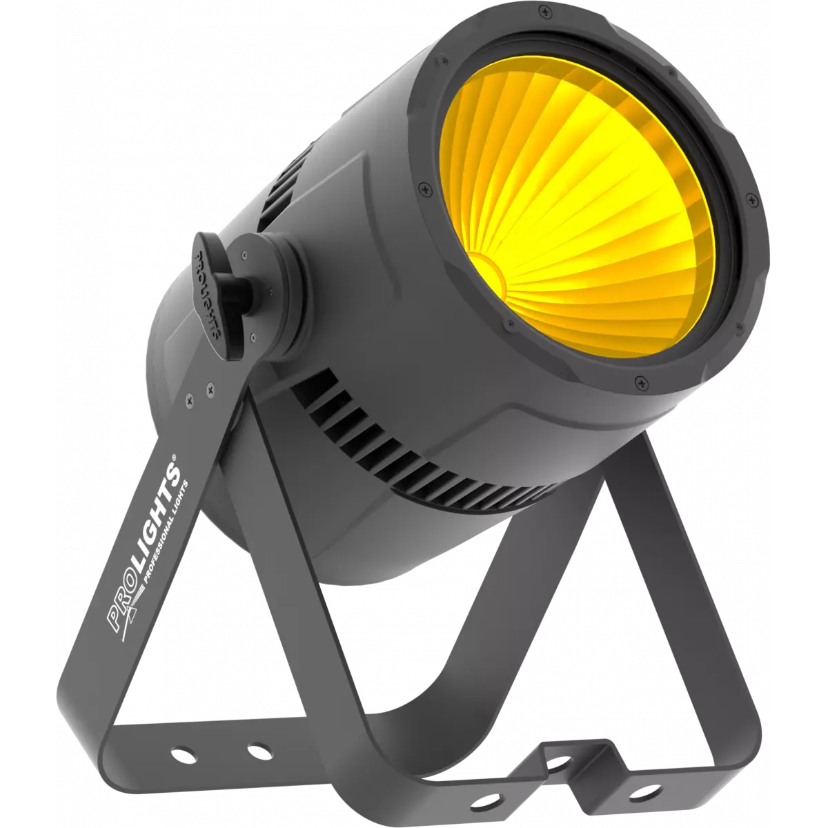 גוף תאורה PAR LED מקצועי PROLiGHTS StudioCob FC 150W COB RGB / FC LED שחור