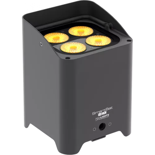 גוף תאורה לד אלחוטי נטען 4x12 W RGBWAP 14° (W-DMX) דגם PROLiGHTS Smart BatHEX