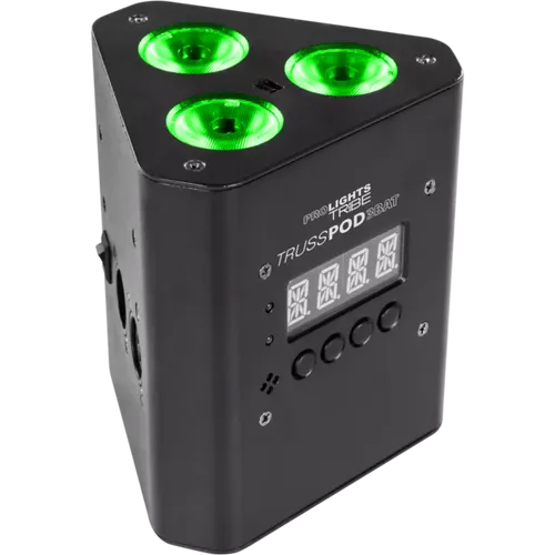 גוף תאורת לד אלחוטי נטען TRIBE 3X3W RGB 16° TRUSSPOD3BAT