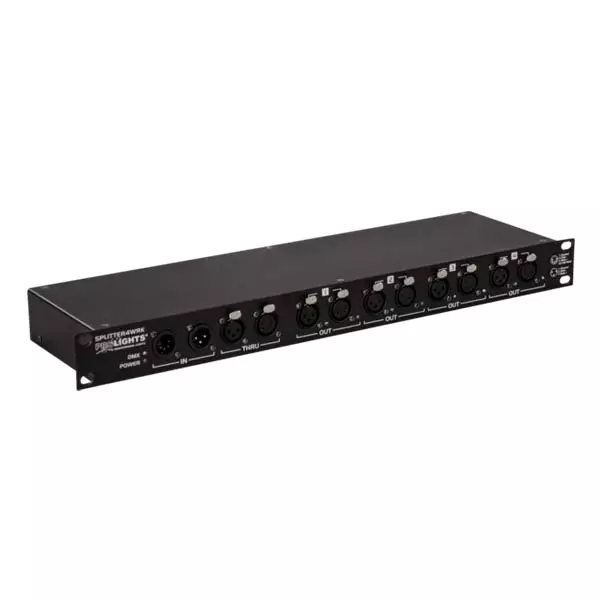 ספליטר PROLiGHTS Splitter4wrk 3/5pin DMX 1in 4out
