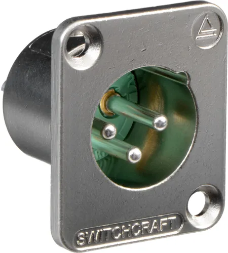 מחבר XLR זכר שסי חלק Switchcraft DE3M כסוף