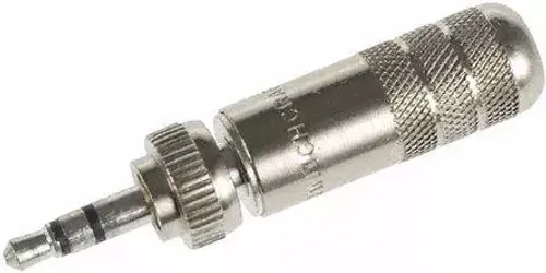 מחבר PL מיני סטריאו כסוף עם הברגה Switchcraft 35HDLNNS