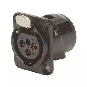 מחבר XLR 3 שסי נקבה Switchcraft E3FSCB