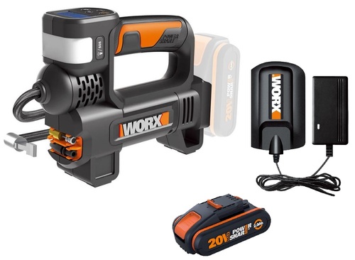 גוף מיני קומפרסור נטען כולל סוללה 2AH דגם WORX WX092.9