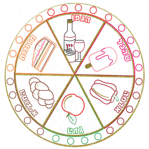 20 יצירה ברכות עם נצנצים זהב
