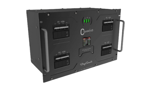 לוח הפצת חשמל ראשי Stage Smarts C-QUAD-63- POWER Distributer כניסת 400A יציאות 4x63A