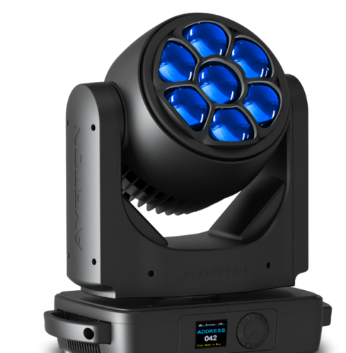 מובינג לד ווש RGB+W זום 56° -4° AYRTON Zonda 3 Wash