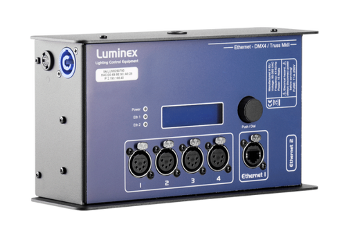 ממיר 4 פורטים לטראס Luminex Ethernet-DMX4 MKII - PoE