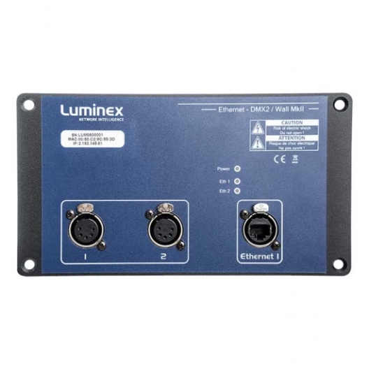 Luminex Ethernet-DMX2 Wall MkII with PoE
