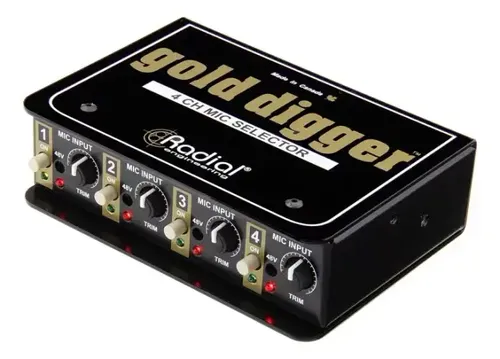 בורר מיקרופונים להשווואה Radial Gold Digger