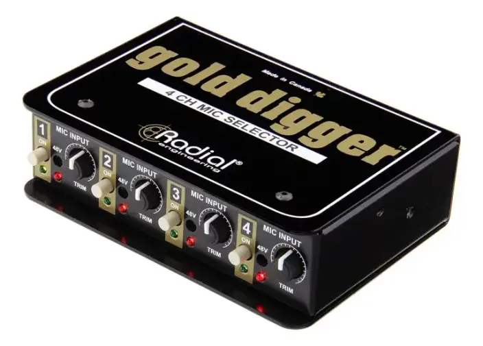 בורר מיקרופונים להשווואה Radial Gold Digger