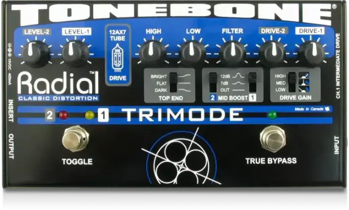 אפקט לגיטרה דיסטורשיין מנורה Tonebone Trimode Radial