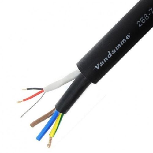 כבל Hybrid חשמל Van Damme 15 AMP. + DMX