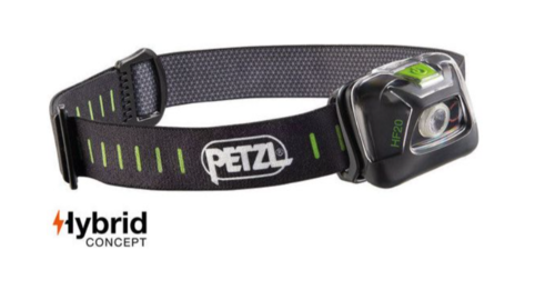 HF20 - פנס ראש קומפקטי עם תאורה אדומה 300 לומנס PETZL