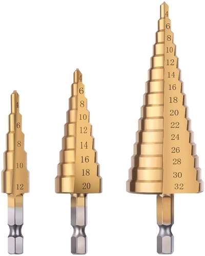 קיט 3 מקדחים מדורגים