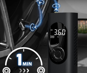 משאבת אוויר אלחוטית נטענת Powerbank