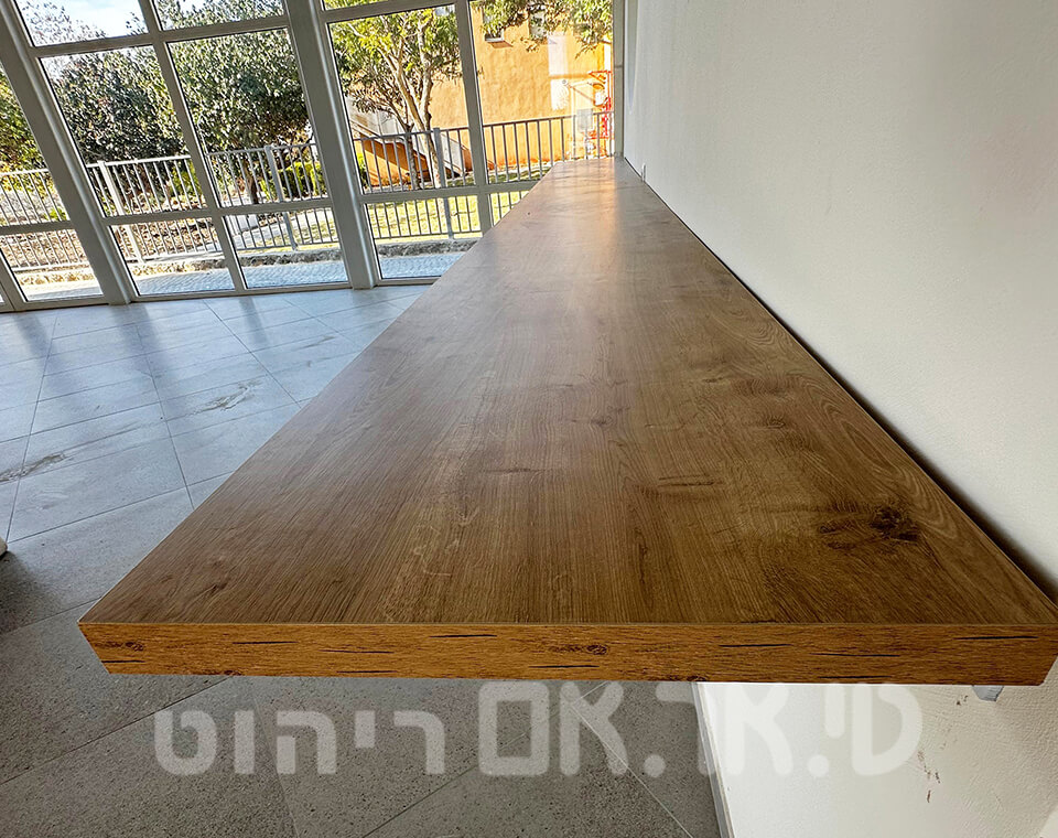 שולחן בר עץ