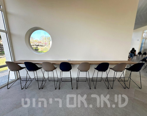 שולחן בר עץ