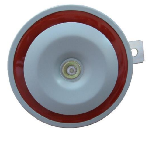 צופר בודד שטוח 2 יציאות 12V
