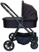 עגלה משולבת דגם רומא N159E צבע ALL BLACK מבית ICON