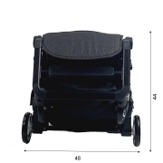 טיולון דגם:MICRO M1  צבע: שחור גגון לבן הדפסים