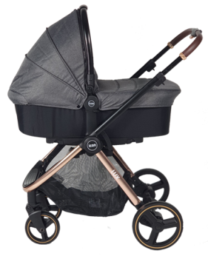 עגלה משולבת דגם LUX ROSE GOLD 