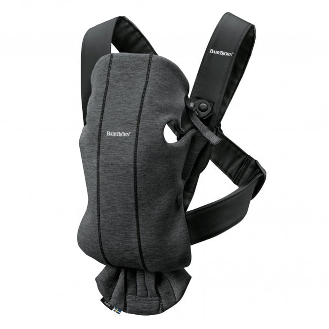 מנשא תינוק Baby Bjorn Mini בצבע Charcoal Grey