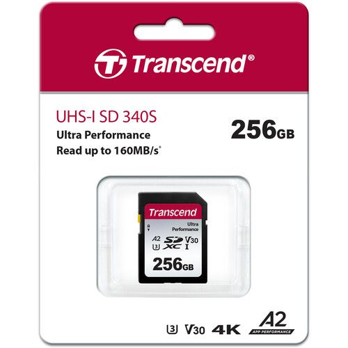 כרטיס זיכרון Transcend 256GB 340S UHS-I SD