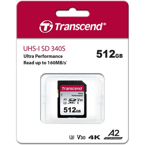 כרטיס זיכרון Transcend 512GB 340S UHS-I SD
