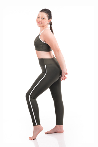 טייץ פסים עם קלפה לנערות ACTIVE 