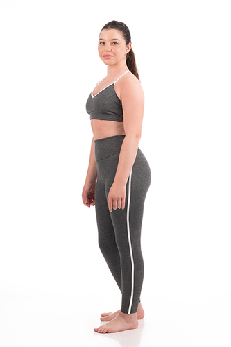 טייץ פסים עם קלפה לנערות ACTIVE 