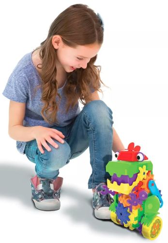 משחק הנדסה לבניית רובוט נוסע עם מנוע ו 60 חלקים DINO BOT