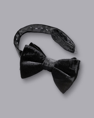 פפיון קשר מוכן -  Velvet Ready-Tied Bow Tie