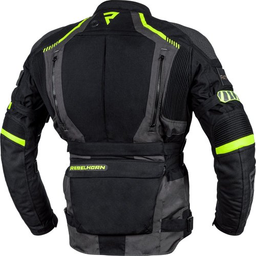מעיל אדונצ'ר רב עונתי שחור / צהוב - REBELHORN PATROL TEXTILE JACKET