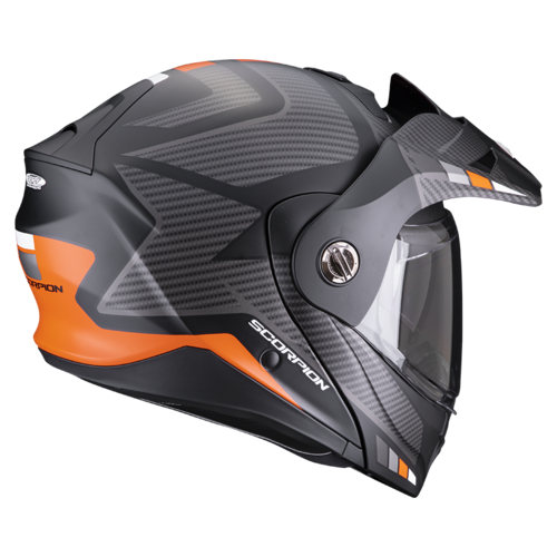 קסדה דו שימושית שחור / כתום מט - SCORPION EXO ADX- 2 CARRERA