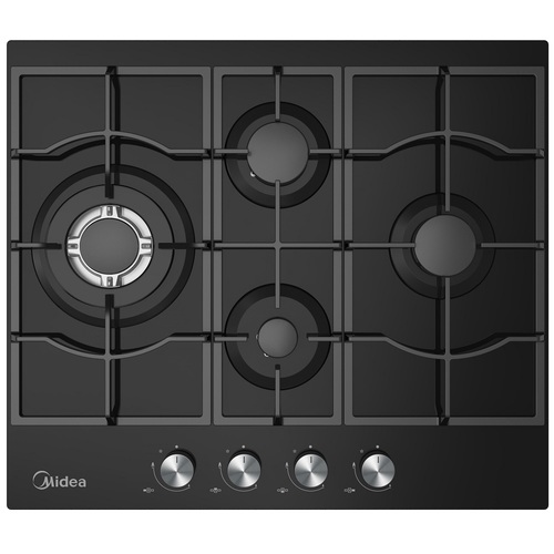 כיריים גז 4 להבות סופר טורבו Midea מידאה 60GM097 שחור